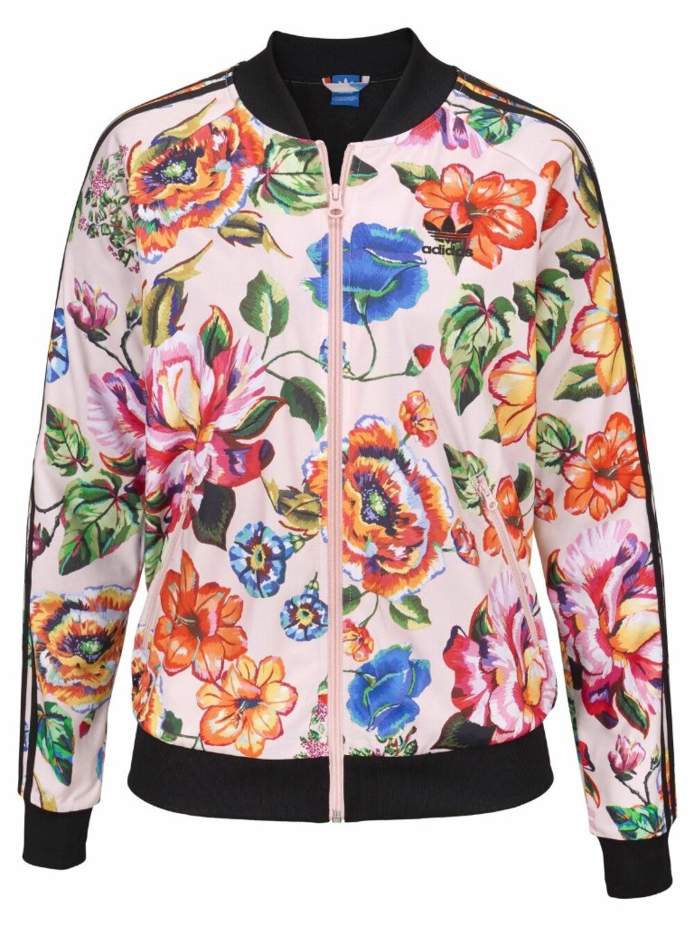 adidas Originals x Farm Rio Floral Track Jacket S Floralita Trefoil 3 Stripe Zip